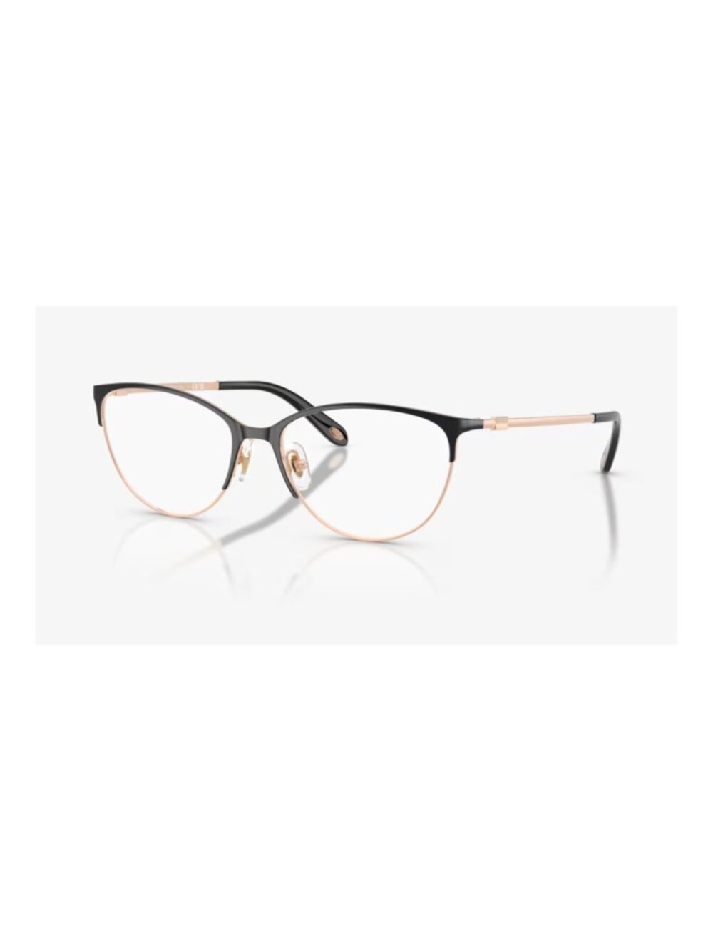 Tiffany TF1127 6122 54 Black Rubedo 54mm Cat Eye Metal Women's Sunglasses